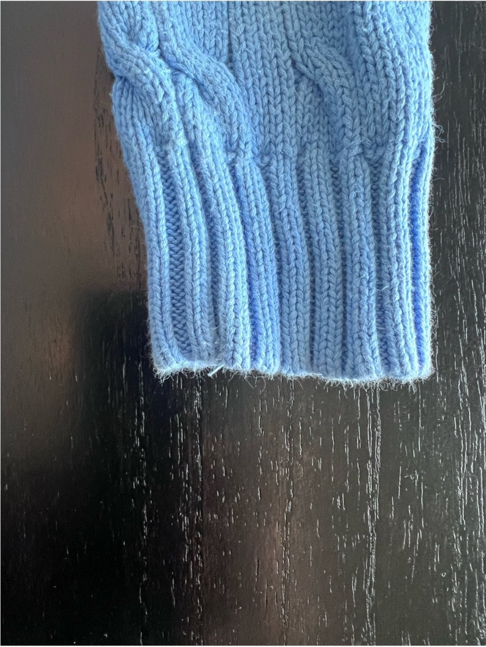 Polo Ralph Lauren | Light Blue Cable-Knit Sweater | Size S - Picture 7 of 10